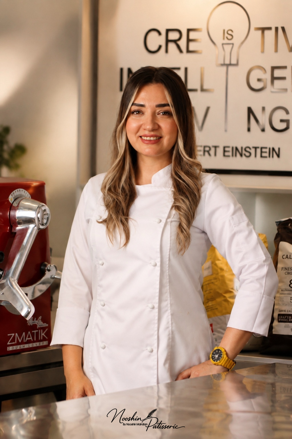 Chef Nooshin Mahdian in her atelier